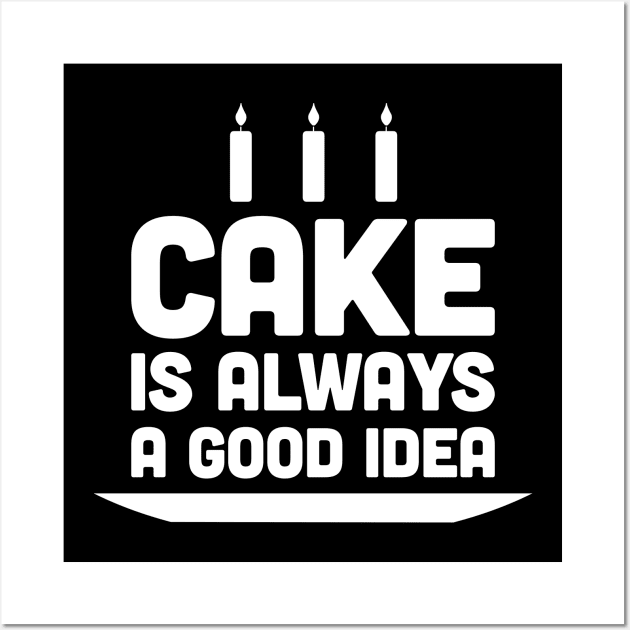 CAKE | Cute And Funny Baker Graphic Wall Art by MeatMan